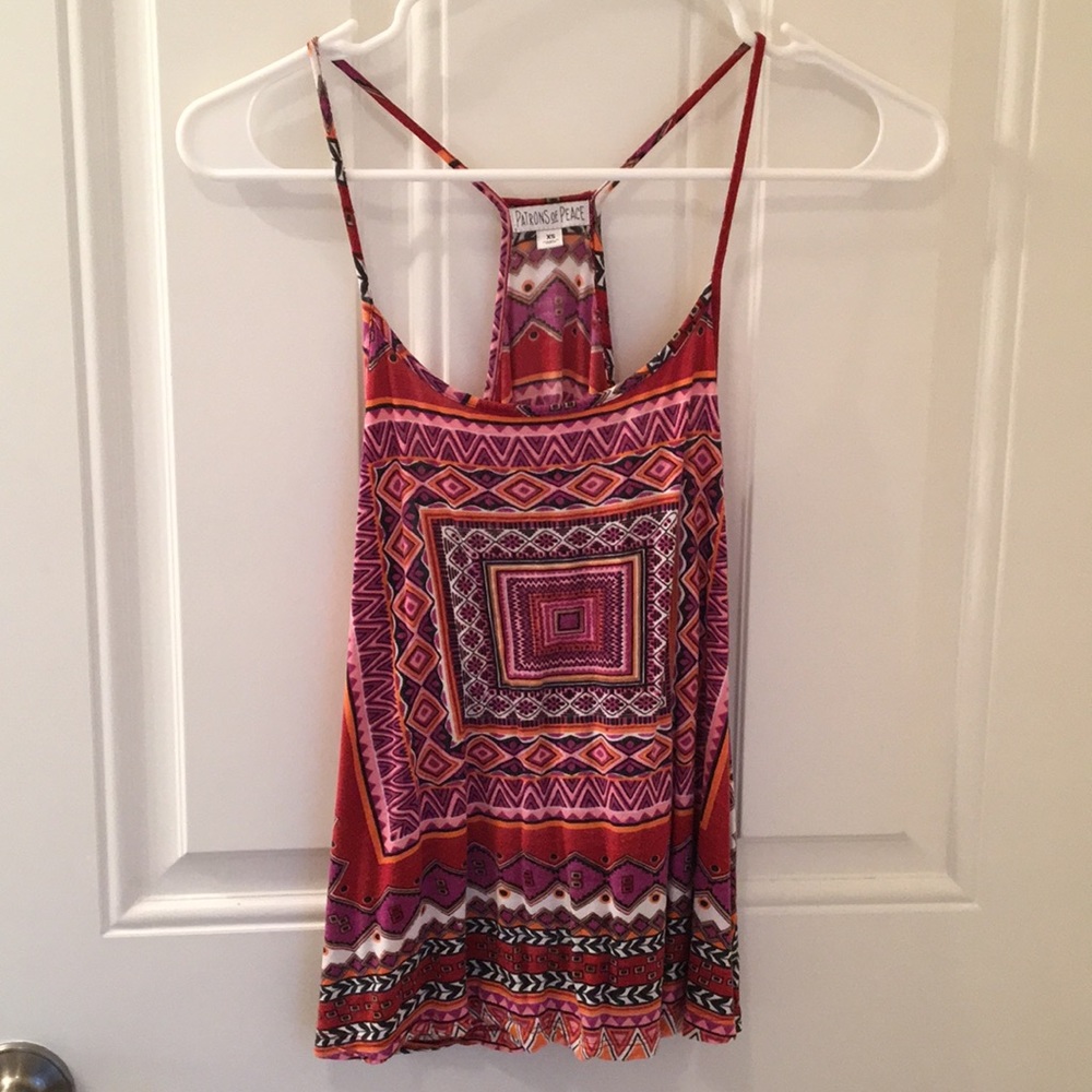 Graphic tank with vibrant colors